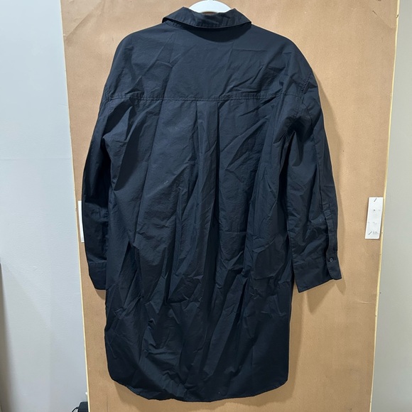 English Factory Classic Collar Black Shirt Dress - Picture 4 of 5